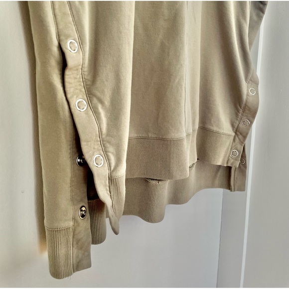 Garnet Hill Snap Side Hooded Tunic Sand Wash - Picture 3 of 7